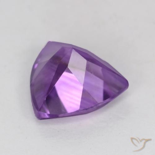 2.25克拉天然紫水晶，胖三角形，VS