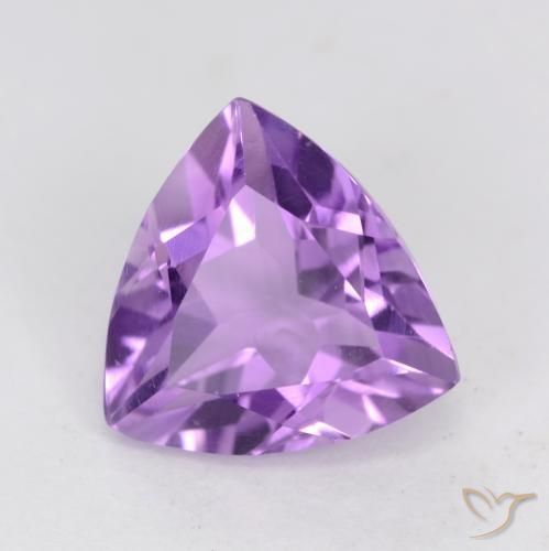 2.08克拉天然紫水晶，胖三角形，VS