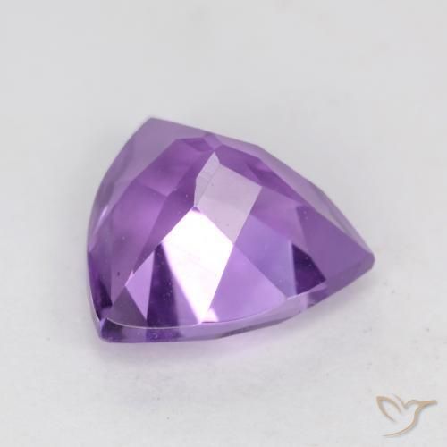 2.08克拉天然紫水晶，胖三角形，VS