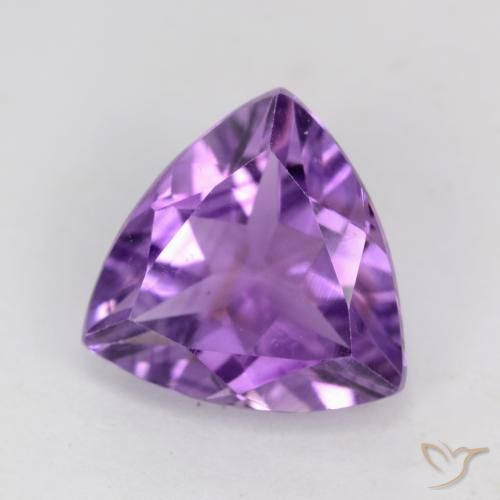 2.06ct 天然 深紫罗兰 紫水晶, 胖三角形, VS