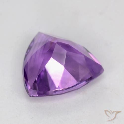 2.06克拉天然紫水晶，胖三角形，VS