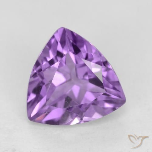2.33ct 天然 中紫 紫水晶, 胖三角形, VVS-VS