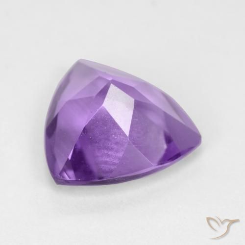 2.12克拉天然紫水晶，胖三角形，VVS-VS