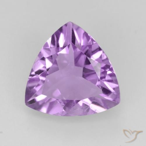 2.07ct 天然 中等紫罗兰色 紫水晶, 胖三角形, VS