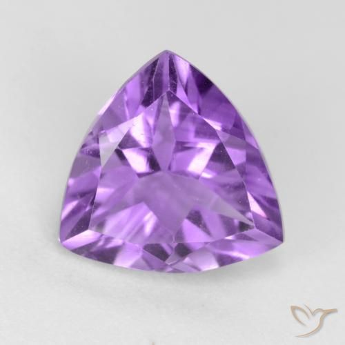 2.25ct 天然 深紫罗兰 紫水晶, 胖三角形, VVS-VS
