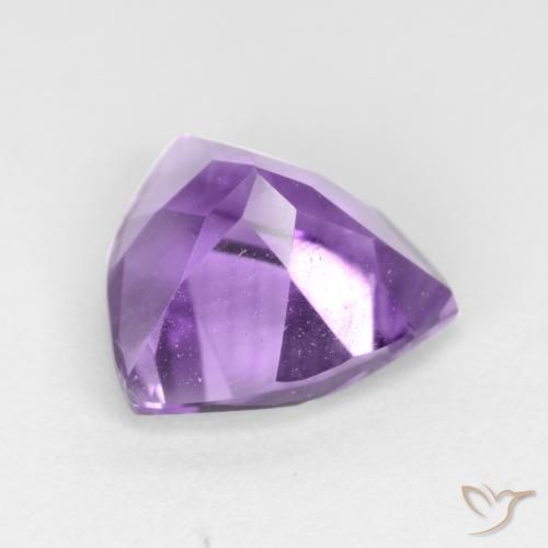 2.25克拉天然紫水晶，胖三角形，VVS-VS