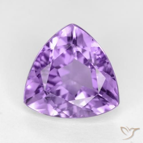 2.94克拉天然紫水晶，胖三角形，VS