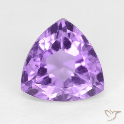 3.16ct 天然 中紫 紫水晶, 胖三角形, VS