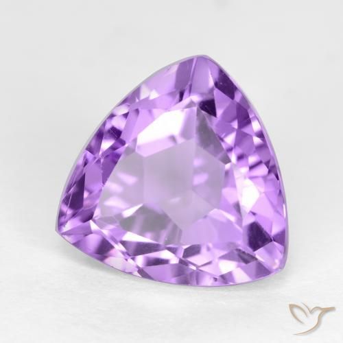 3.16克拉天然紫水晶，胖三角形，VS