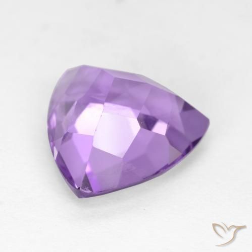 3.16克拉天然紫水晶，胖三角形，VS