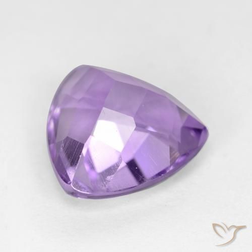 3.21克拉天然紫水晶，胖三角形，VS