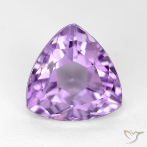 3.14克拉天然紫水晶，胖三角形，VS