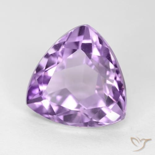 3.14克拉天然紫水晶，胖三角形，VS