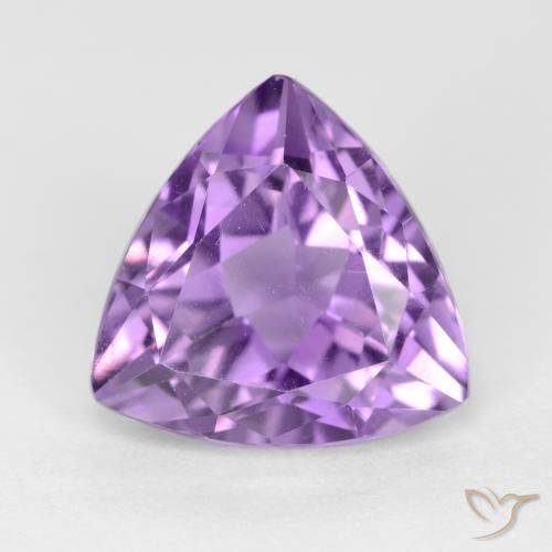 3.03ct 天然 中紫 紫水晶, 胖三角形, VS