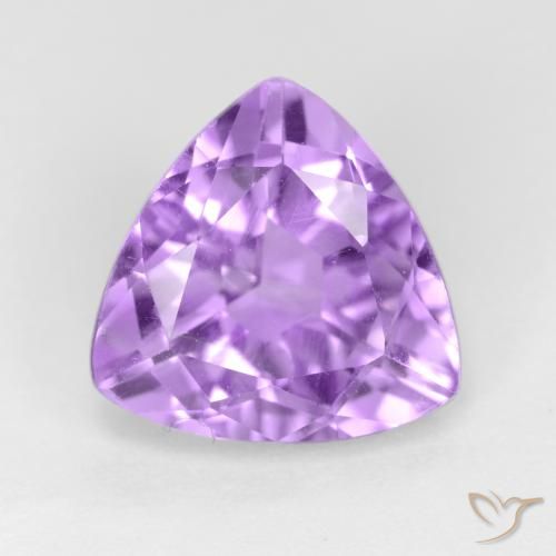 2.91ct 天然 浅紫罗兰色 紫水晶, 胖三角形, VS