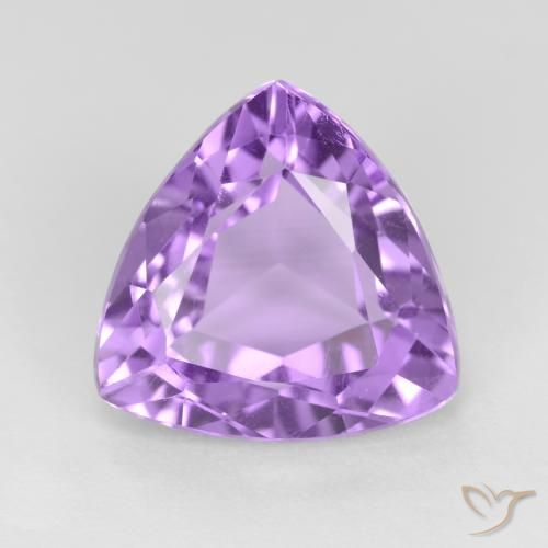 2.91克拉天然紫水晶，胖三角形，VS