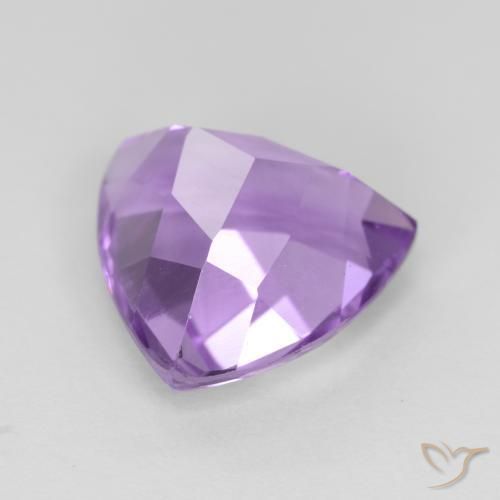 2.91克拉天然紫水晶，胖三角形，VS