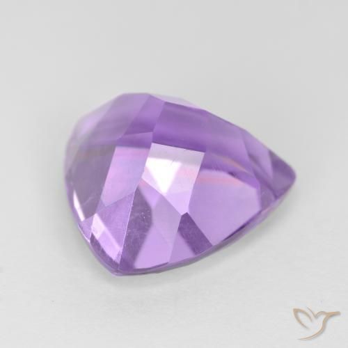 3.02克拉天然紫水晶，胖三角形，VS