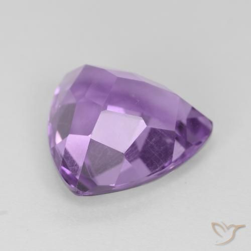 3.07克拉天然紫水晶，胖三角形，VS