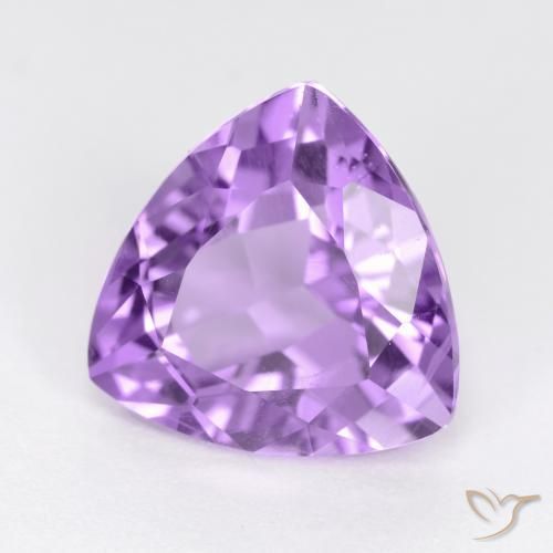 3.08克拉天然紫水晶，胖三角形，VS