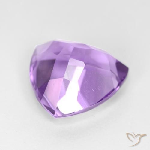 3.04克拉天然紫水晶，胖三角形，VS
