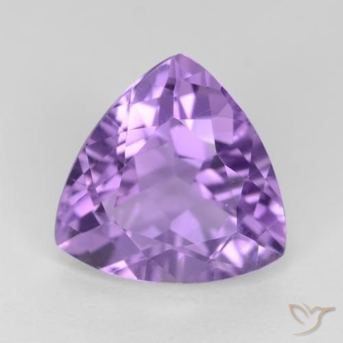 3.04ct 天然 深紫罗兰色 紫水晶, 胖三角形, VS