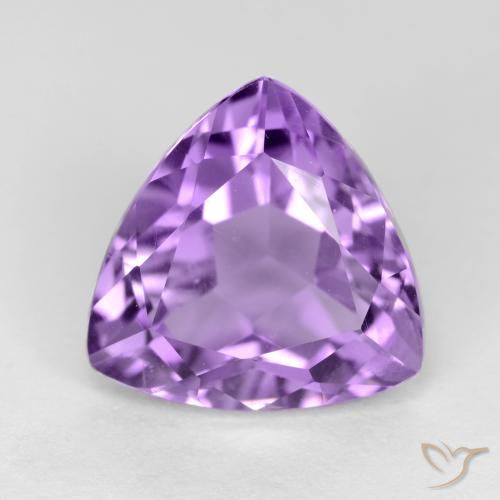 3.09ct 天然 中紫 紫水晶, 胖三角形, VS