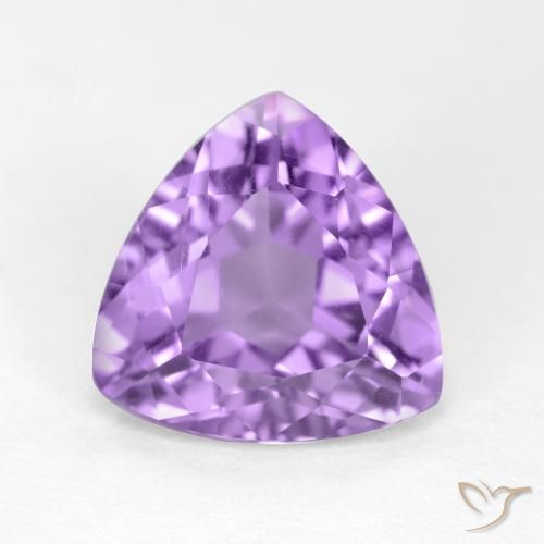 2.89克拉天然紫水晶，胖三角形，VS
