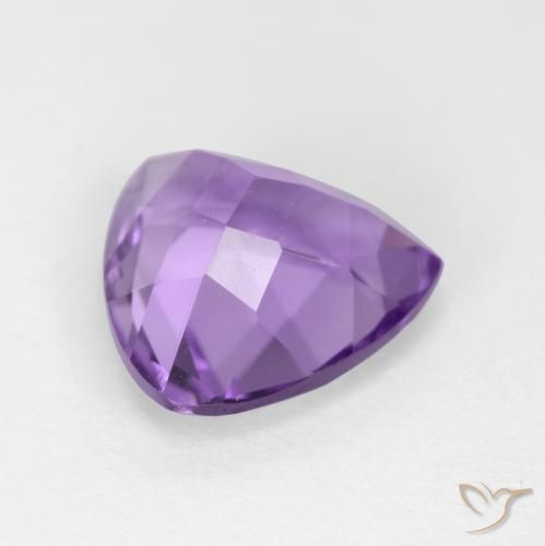 2.89克拉天然紫水晶，胖三角形，VS