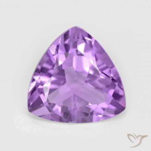 2.87克拉天然紫水晶，胖三角形，VS