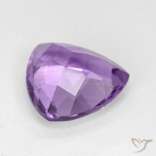 2.84克拉天然紫水晶，胖三角形，VS