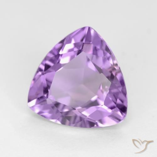 2.94克拉天然紫水晶，胖三角形，VS