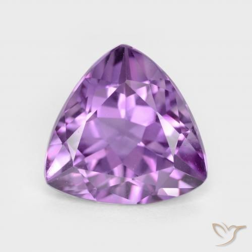 2.83ct 天然 紫色紫罗兰色 紫水晶, 胖三角形, VS