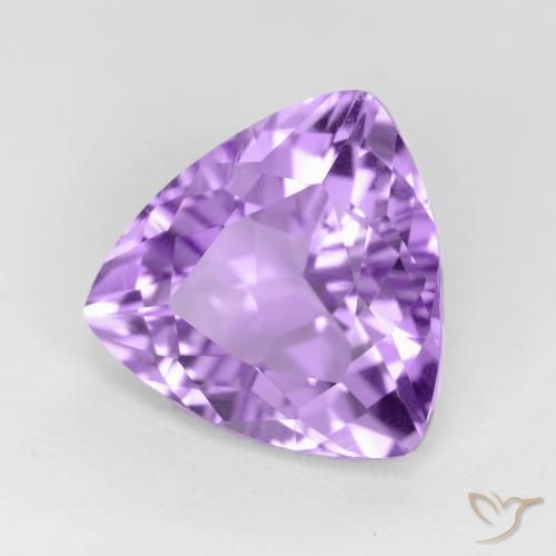 2.76克拉天然紫水晶，胖三角形，VVS-VS