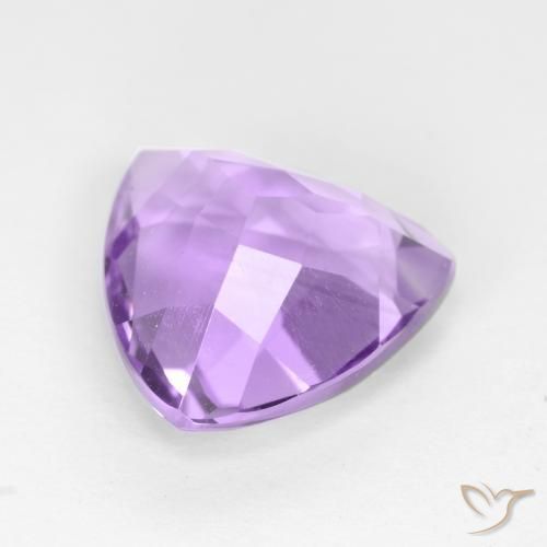 2.98克拉天然紫水晶，胖三角形，VVS-VS
