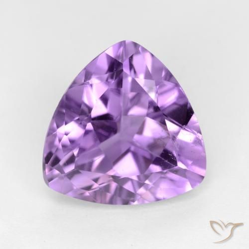 2.66ct 天然 深紫罗兰色 紫水晶, 胖三角形, VS