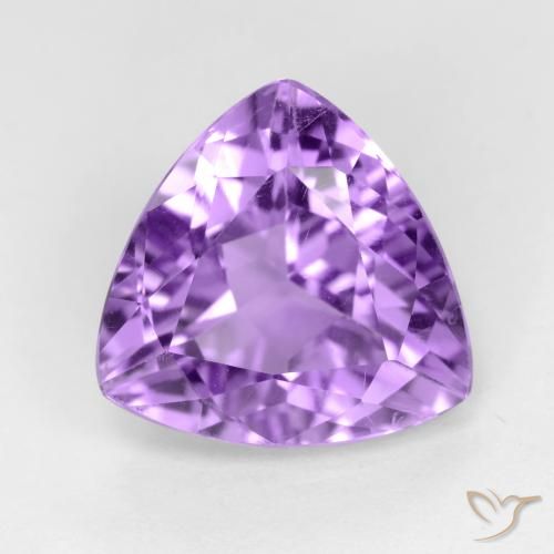 2.97ct 天然 深紫罗兰色 紫水晶, 胖三角形, VS
