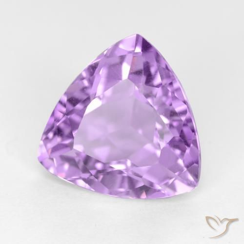 2.86克拉天然紫水晶，胖三角形，VS