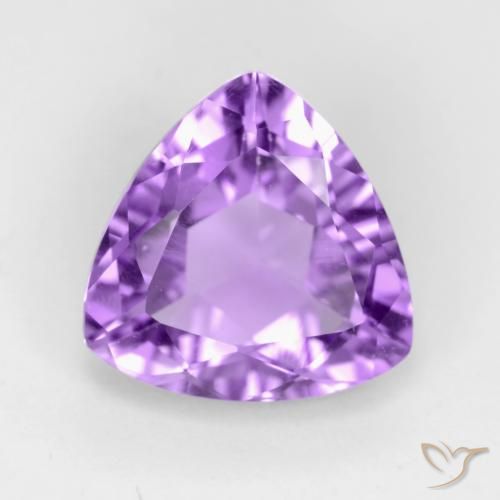 2.78克拉天然紫水晶，胖三角形，VVS-VS