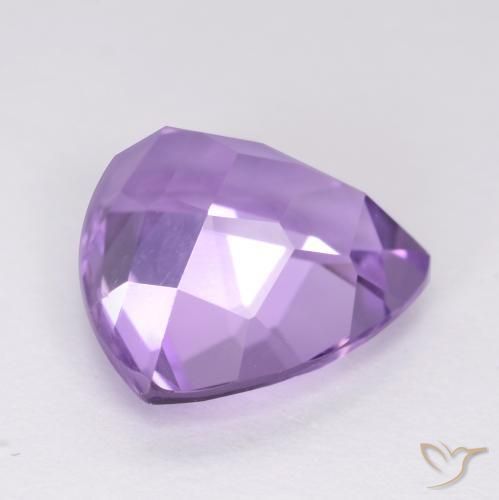 3.15克拉天然紫水晶，胖三角形，VS