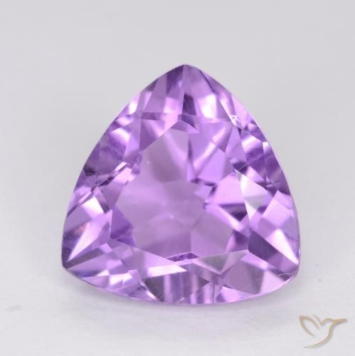 2.85克拉天然紫水晶，胖三角形，VVS-VS