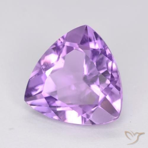 2.85克拉天然紫水晶，胖三角形，VVS-VS