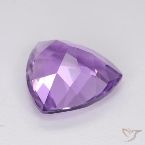2.85克拉天然紫水晶，胖三角形，VVS-VS
