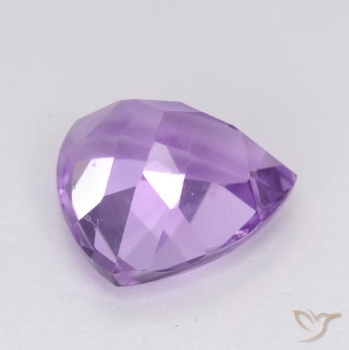 3.02克拉天然紫水晶，胖三角形，VS