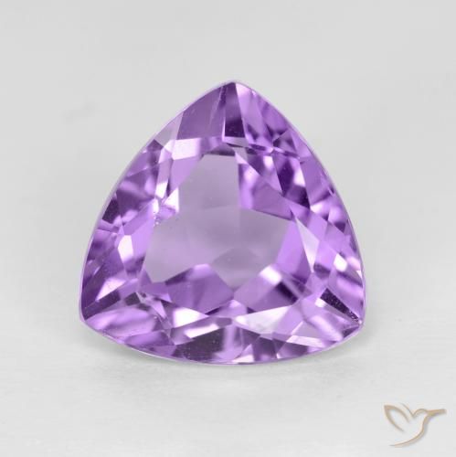 2.84ct 天然 粉紫罗兰色 紫水晶, 胖三角形, VS