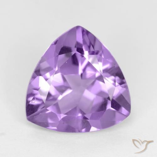 2.54ct 天然 粉紫罗兰色 紫水晶, 胖三角形, VVS-VS
