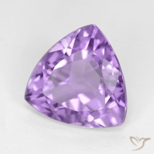 2.96克拉天然紫水晶，胖三角形，VS