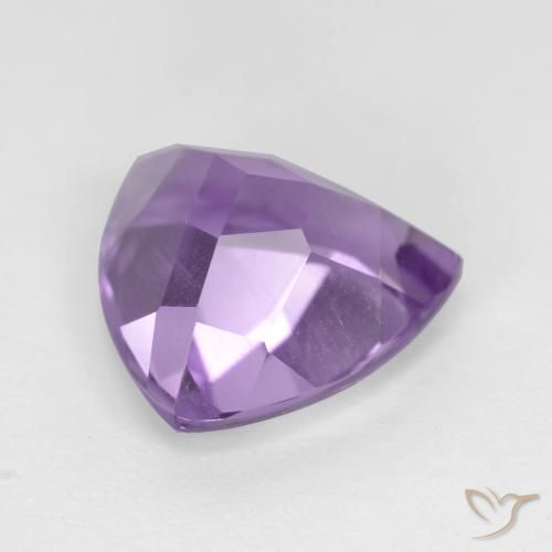 2.96克拉天然紫水晶，胖三角形，VS