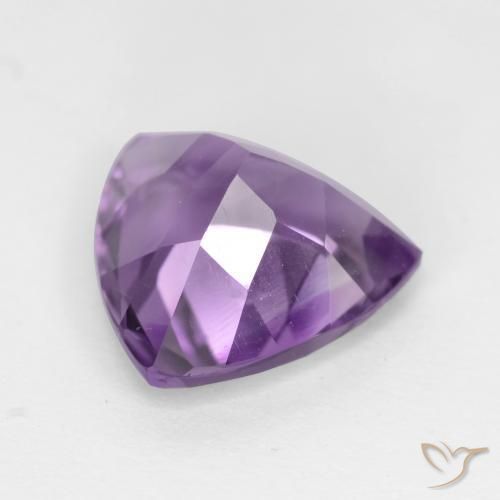 2.79克拉天然紫水晶，胖三角形，VS