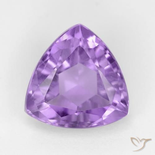 3.13克拉天然紫水晶，胖三角形，VS